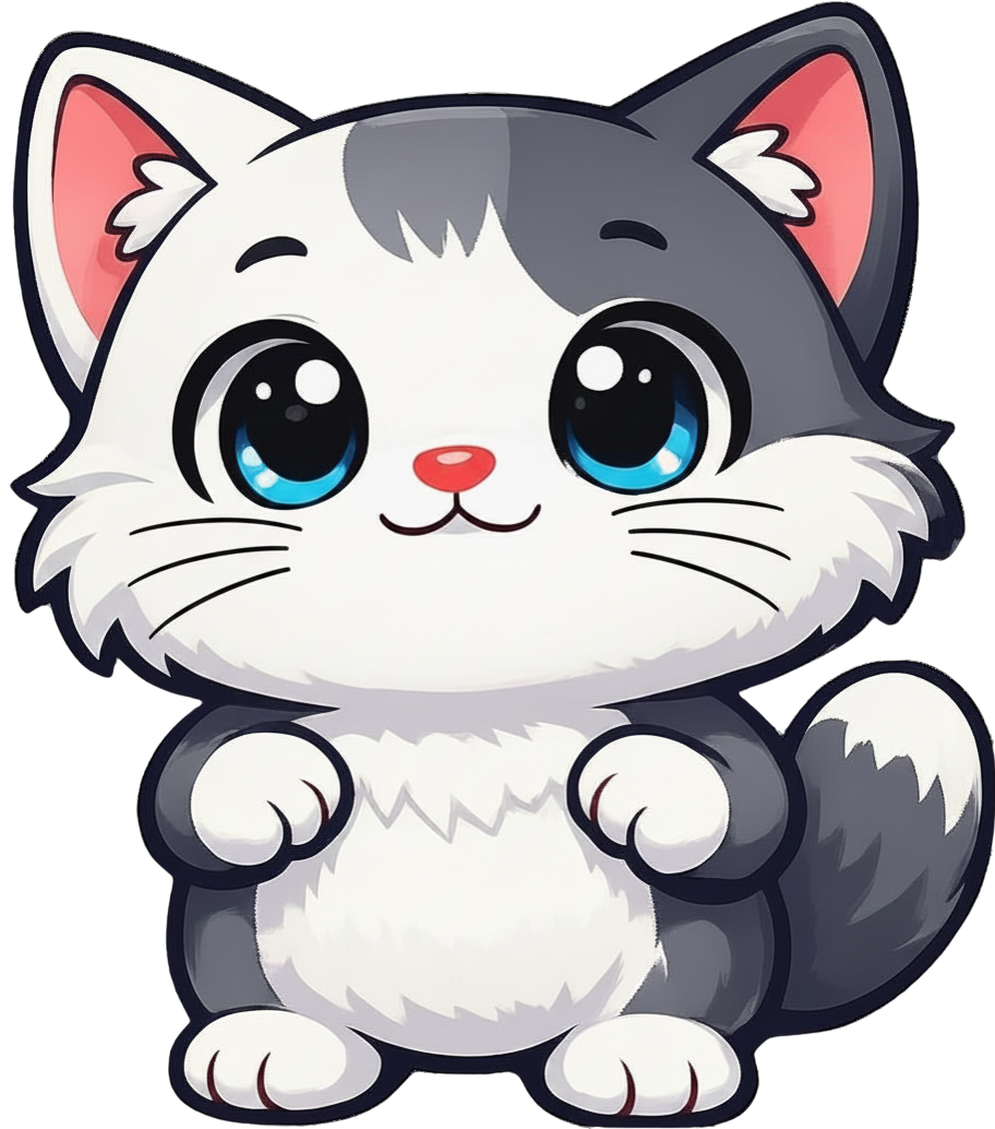 Cute cat mascot